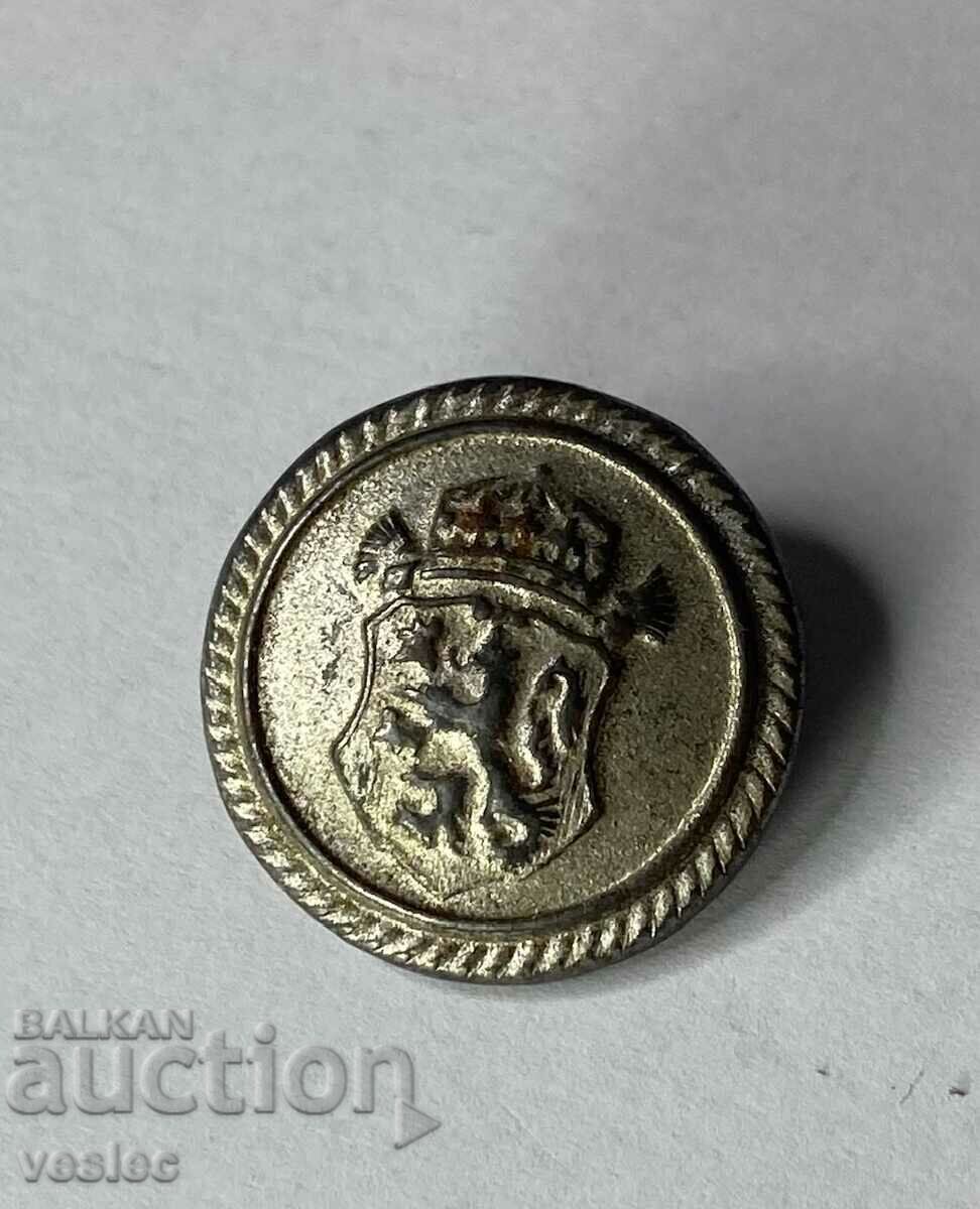 Buton Regatul Bulgariei din uniforma ofiter coroana de leu 25mm