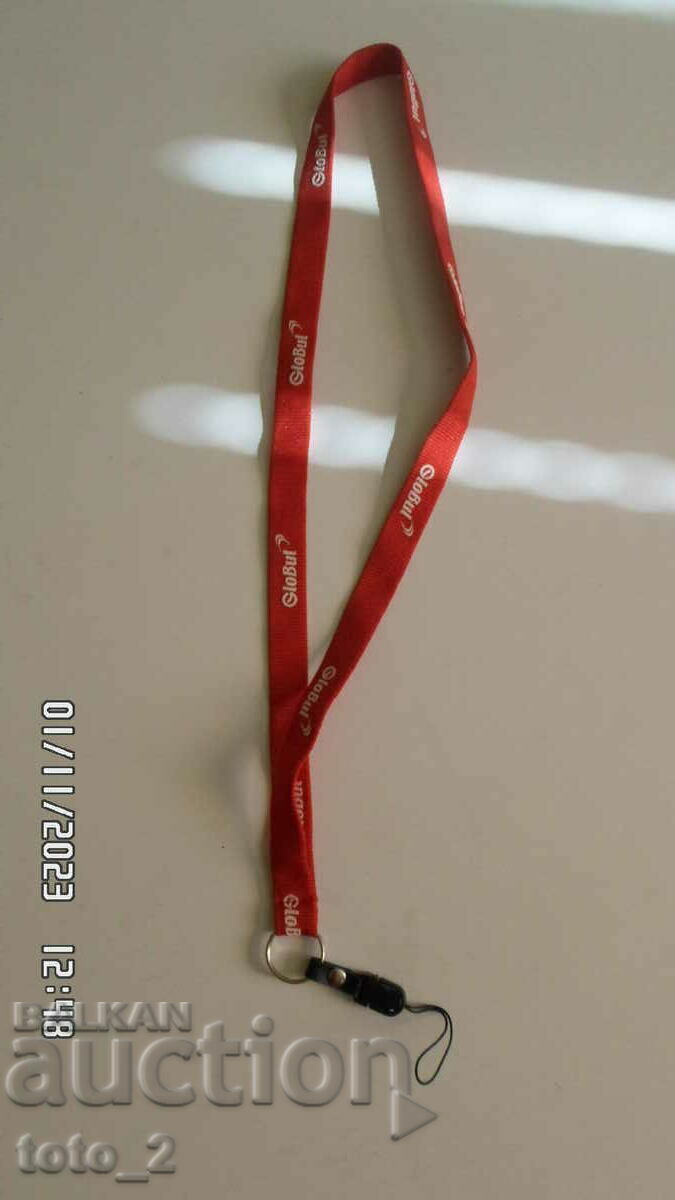 Advertising tape for keys, GSM, camera / cord / GLOBUL Advertising tape for keys, GSM, camera / cord / GLOBUL