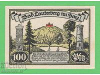 (¯`'•.¸NOTGELD (πόλη Bad Lauterberg) 1921 UNC -100 pfennig