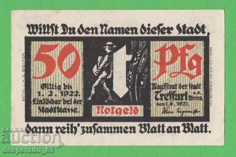 (¯`'•.¸NOTGELD (orașul Treffurt) 1921 UNC -50 pfennig¸.•'´¯) cu preț € 1.40 | 2.74 BGN (¯`'•.¸NOTGELD (orașul Treffurt) 1921 UNC -50 pfennig¸.•'´¯) cu preț € 1.40 | 2.74 BGN