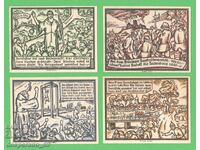 (¯`'•.¸NOTGELD (city Gebesee) 1921 UNC -4 pcs. banknotes '´¯)