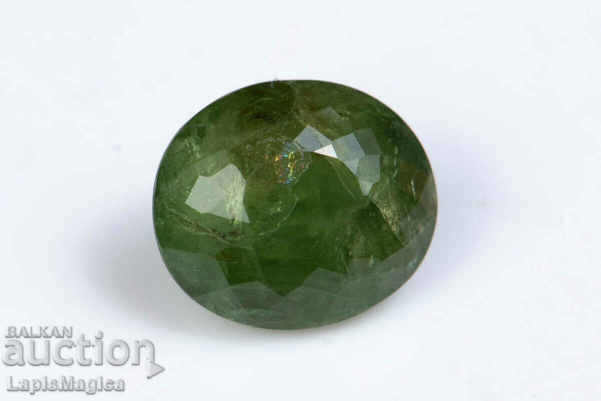 Green Grossular Garnet 2,67ct Οβάλ κοπή