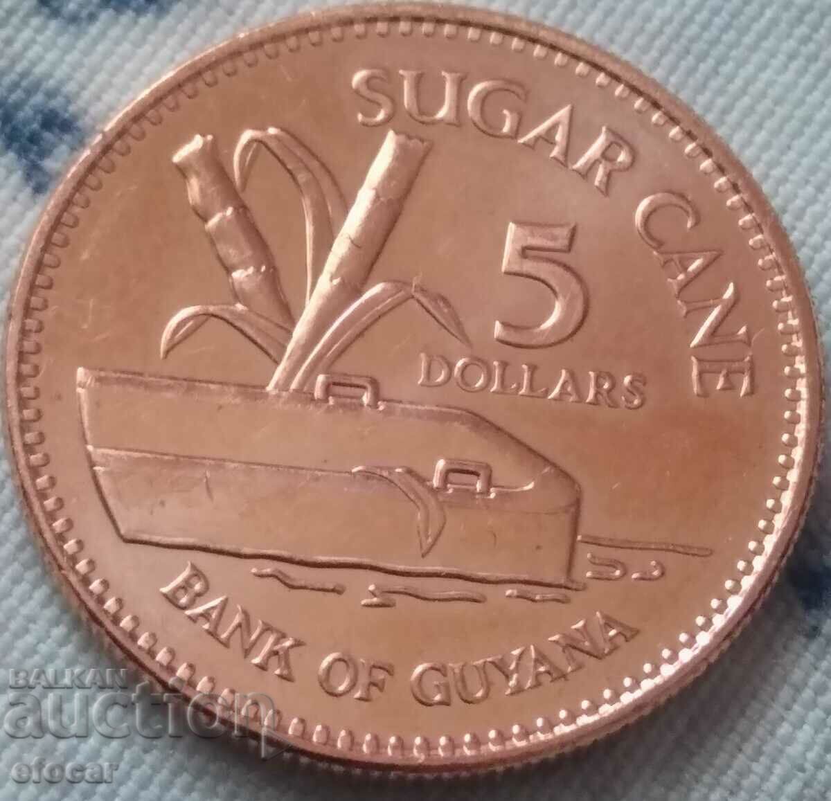 5 dollars Guyana 2019