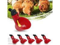 5 pcs. Automatic drinkers with cups for chickens, birds