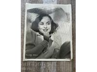 Παλιά μεγάλη φωτογραφία Αμερικανίδα ηθοποιός Paulette Goddard