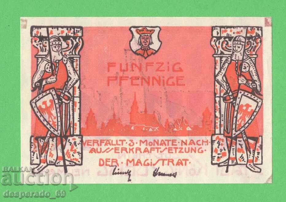 (¯`'•.¸NOTGELD (city of Königsberg) UNC- -50 pfennig¸.•'´¯) with price 3.50 BGN | € 1.79 (¯`'•.¸NOTGELD (city of Königsberg) UNC- -50 pfennig¸.•'´¯) with price 3.50 BGN | € 1.79