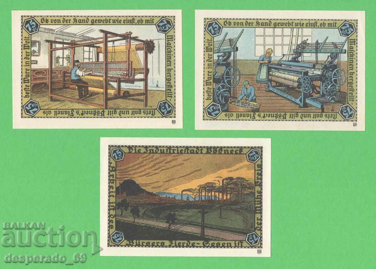 Δημοπρασία (¯`'•.¸NOTGELD (πόλη Pösneck) UNC -7 τεμ. τραπεζογραμμάτια¸.•'´¯)