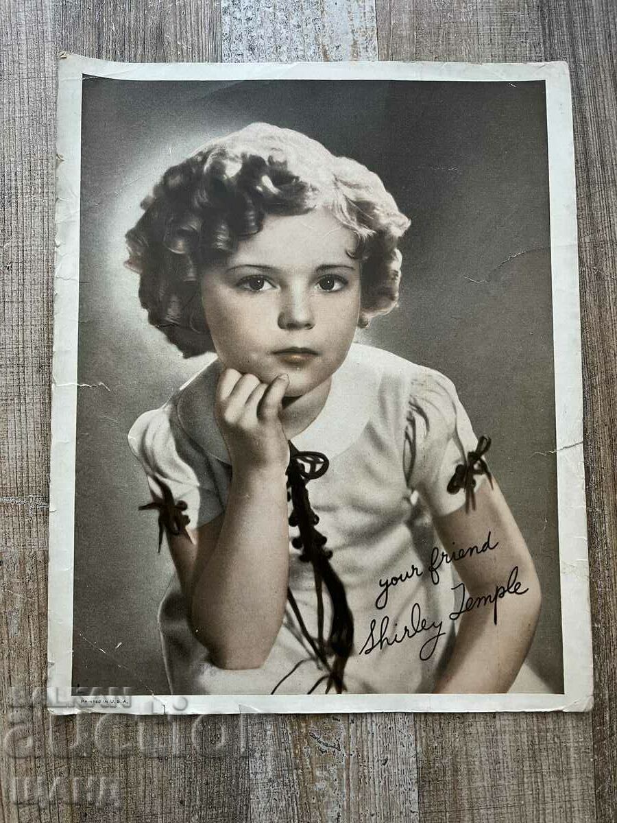Old Large Photo Actress 20th Century Fox Shirley Temple