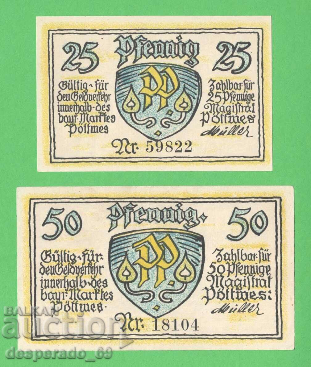 (¯`'•.¸NOTGELD (city of Pottmes) aUNC -2 pcs. banknotes¸.•'´¯) with price 5.80 BGN | € 2.97 (¯`'•.¸NOTGELD (city of Pottmes) aUNC -2 pcs. banknotes¸.•'´¯) with price 5.80 BGN | € 2.97