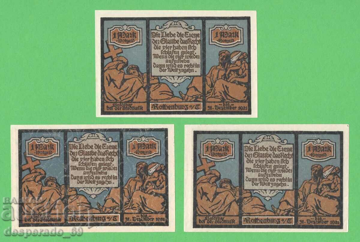(¯`'•.¸NOTGELD (city of Rothenburg) 1921 UNC -5 pcs. banknotes '´¯) with price 15.00 BGN | € 7.67 (¯`'•.¸NOTGELD (city of Rothenburg) 1921 UNC -5 pcs. banknotes '´¯) with price 15.00 BGN | € 7.67