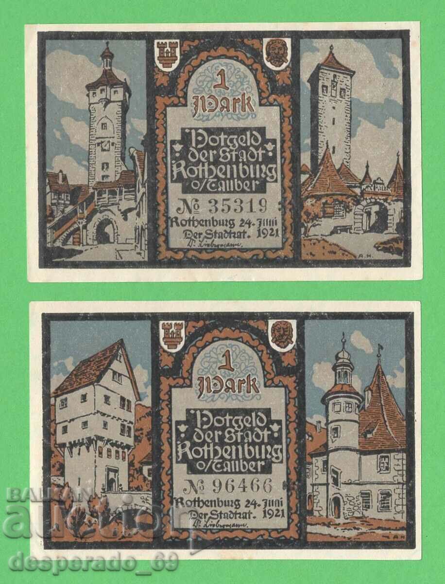 Auction (¯`'•.¸NOTGELD (city of Rothenburg) 1921 UNC -5 pcs. banknotes '´¯) Auction (¯`'•.¸NOTGELD (city of Rothenburg) 1921 UNC -5 pcs. banknotes '´¯)