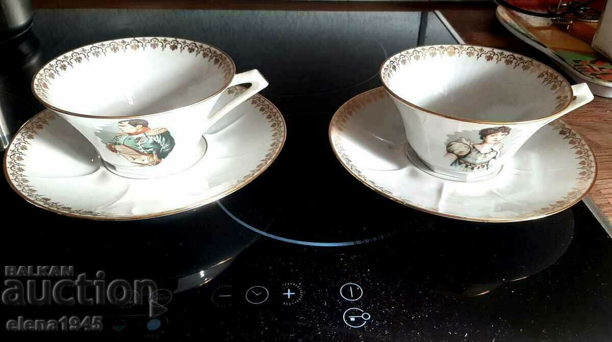 Collector cups for tea, coffee