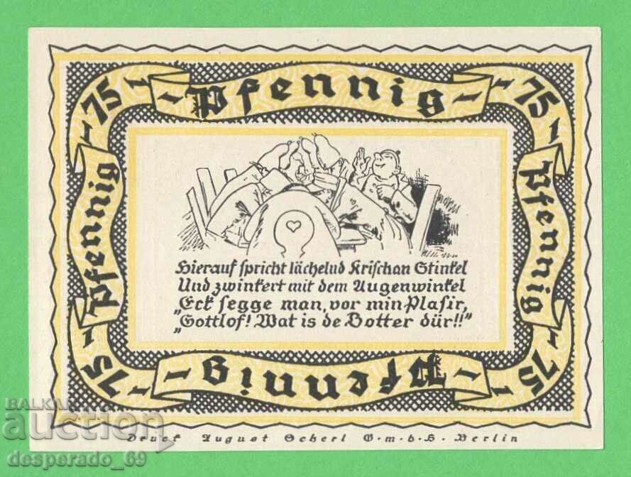 (¯`'•.¸NOTGELD (orașul Stolzenau) 1921 UNC -75 pfennig¸.•'´¯) cu preț € 1.50 | 2.93 BGN