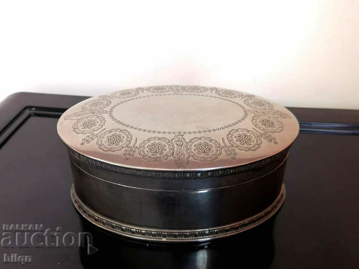 Lovely Old Silver Plated Jewelery Box Lovely Old Silver Plated Jewelery Box