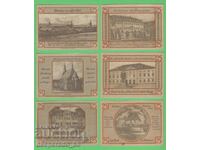 (¯`'•.¸NOTGELD (city Weimar) 1921 UNC -6 pcs. banknotes¸.•'´¯)