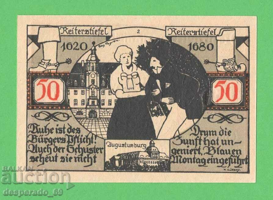 (¯`'•.¸NOTGELD (city Weissenfels) 1921 UNC -50 pfennig¸.•'´¯)