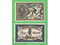 (¯`'•.¸NOTGELD (town Winterberg) 1921 UNC -2 pcs. banknotes