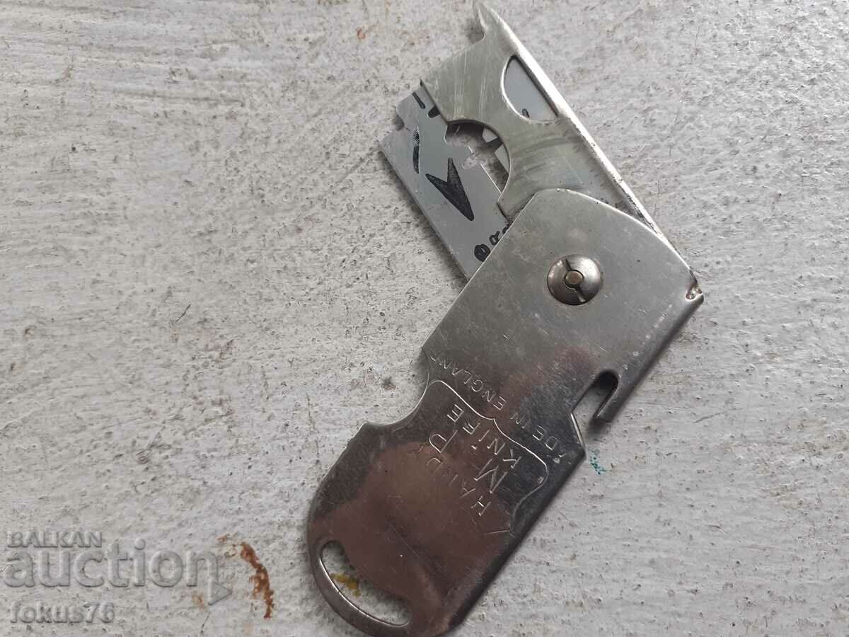 Livrarea Lamă de ras pliabilă veche de colecție Livrarea Lamă de ras pliabilă veche de colecție