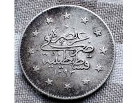 SILVER TURKISH COIN 2 KURUSHA AN 1293 (1876)/29