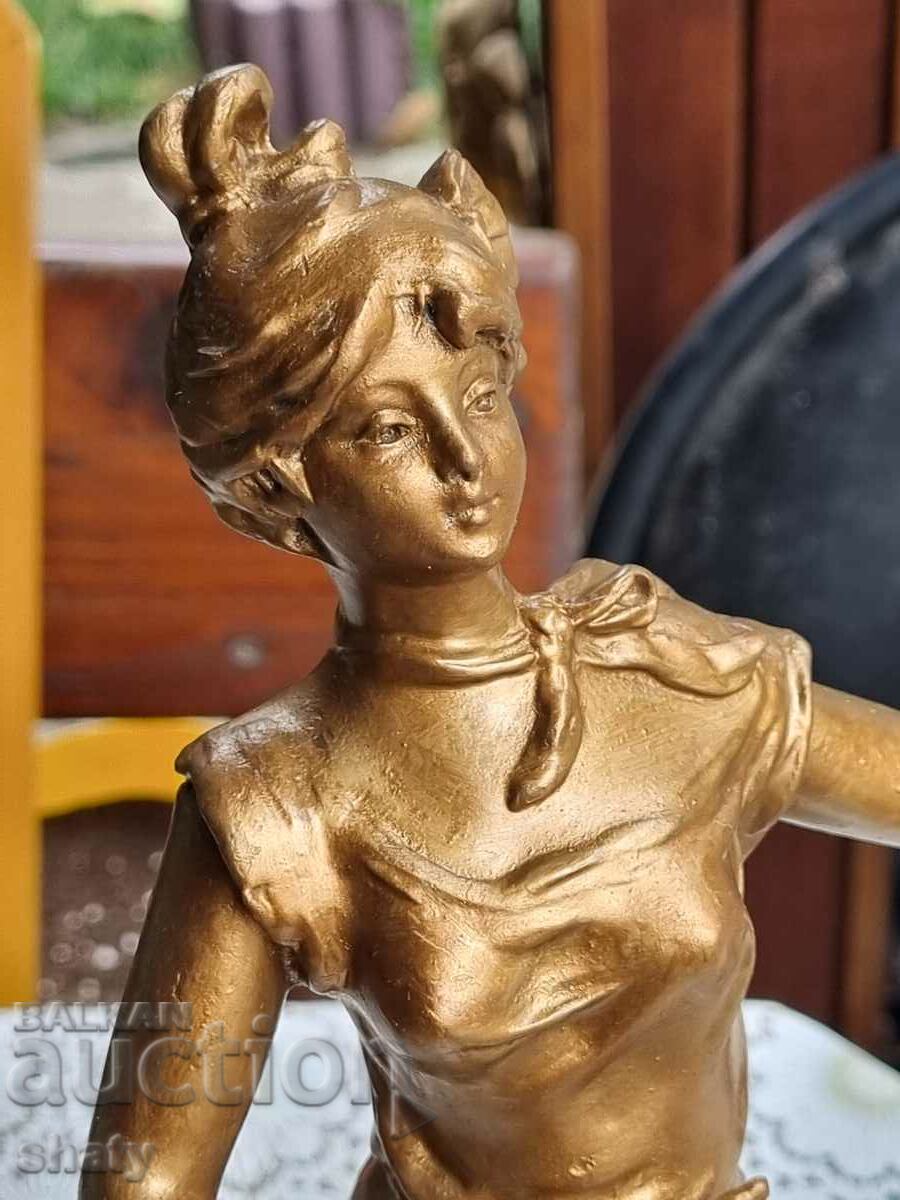 Old sculpture. Metal figure with price 170.00 BGN | € 86.92