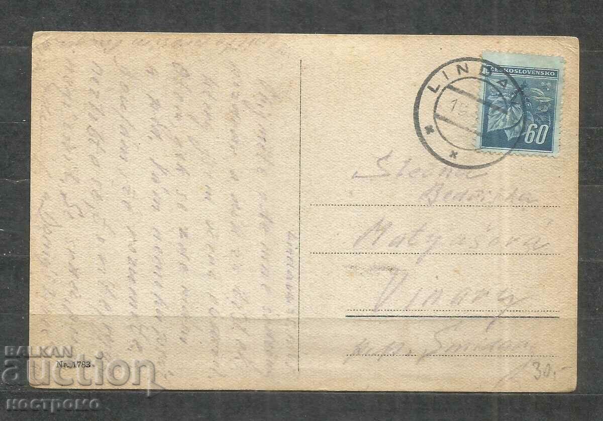 traveled Old Post card CSSR - A 966