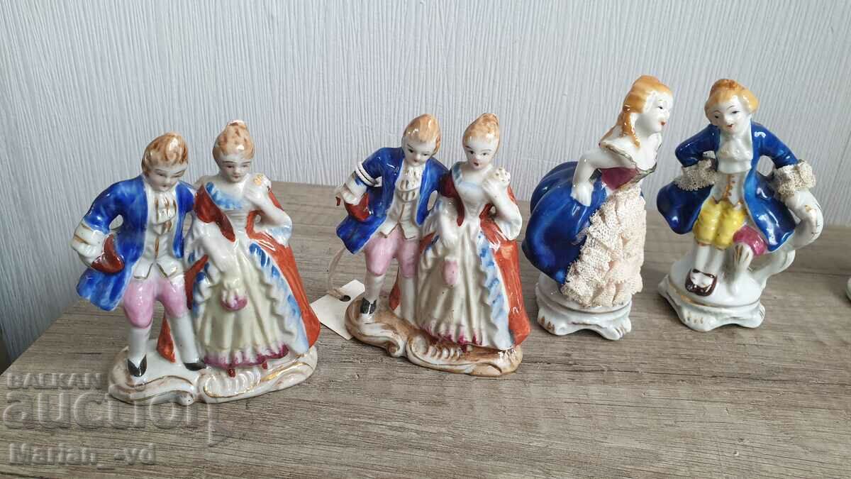 Auction Lot of old porcelain figures Auction Lot of old porcelain figures