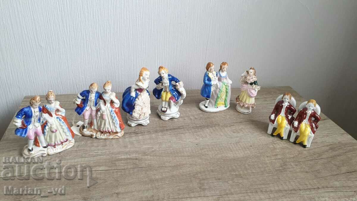 Lot of old porcelain figures