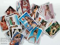 Αχρησιμοποίητες παλιές ερωτικές κάρτες για το παιχνίδι Erotica Women Woman