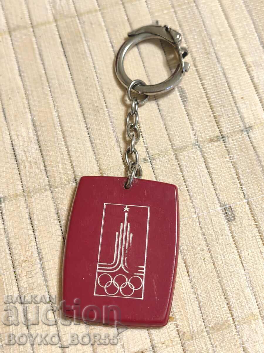 Breloc sport Soc Olympic 1980