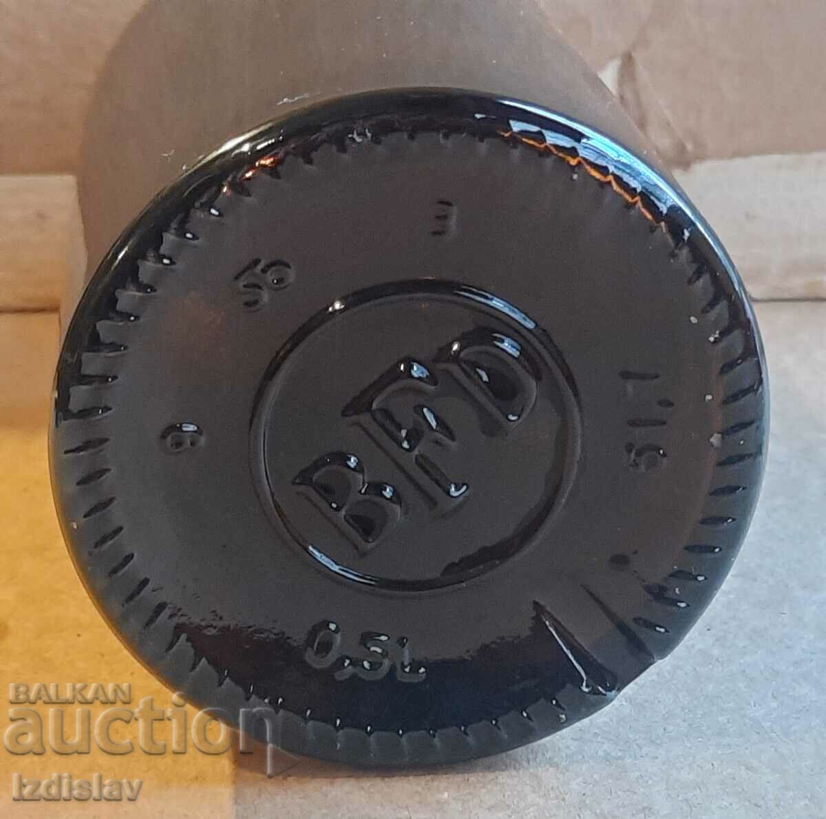 Auction Amber glass bottle Auction Amber glass bottle