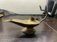 Стара месингова арабска лампа фенер