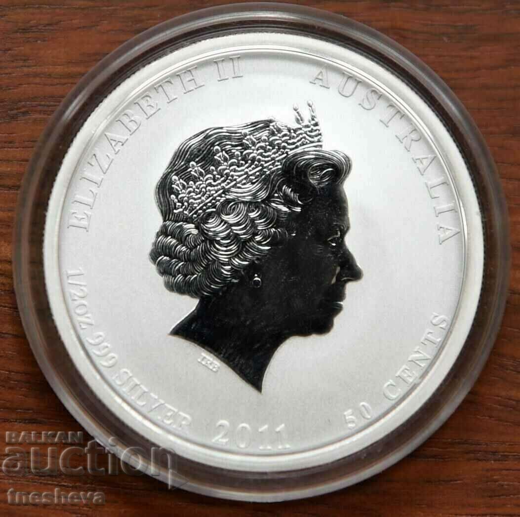 1/2 oz -2011 SILVER AUSTRALIA Year of the Rabbit II SERIES with price 118.00 BGN | € 60.33 1/2 oz -2011 SILVER AUSTRALIA Year of the Rabbit II SERIES with price 118.00 BGN | € 60.33