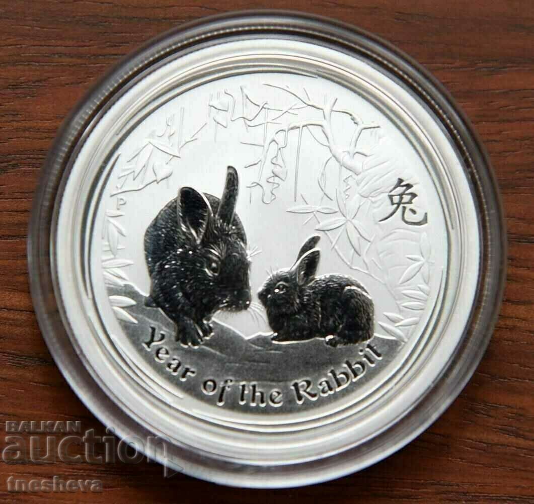 1/2 oz -2011 SILVER AUSTRALIA Year of the Rabbit II SERIES 1/2 oz -2011 SILVER AUSTRALIA Year of the Rabbit II SERIES