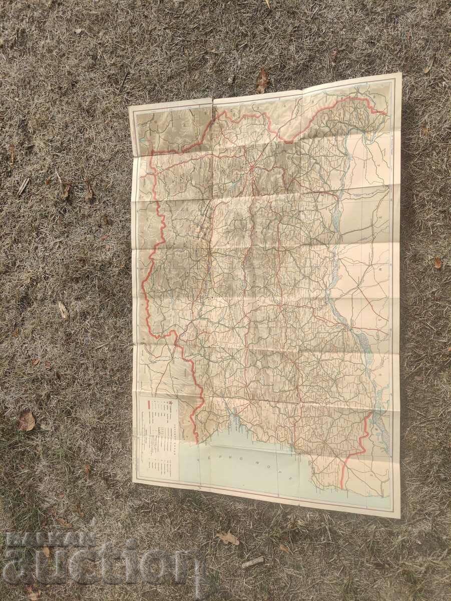 Road map of the People's Republic of Bulgaria 1958 with price 20.00 BGN | € 10.23 Road map of the People's Republic of Bulgaria 1958 with price 20.00 BGN | € 10.23
