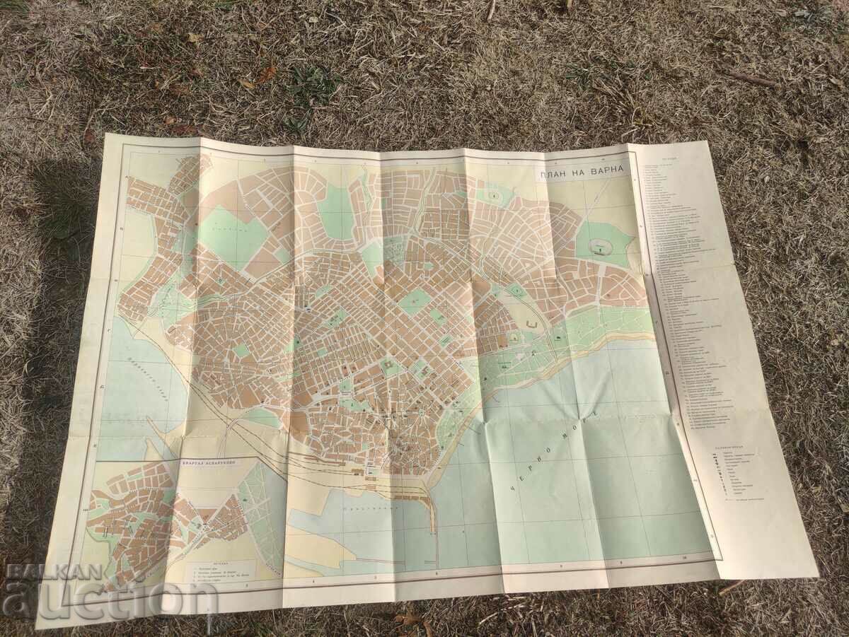 Harta Varnei NRB 1961 cu preț 15.00 BGN | € 7.67