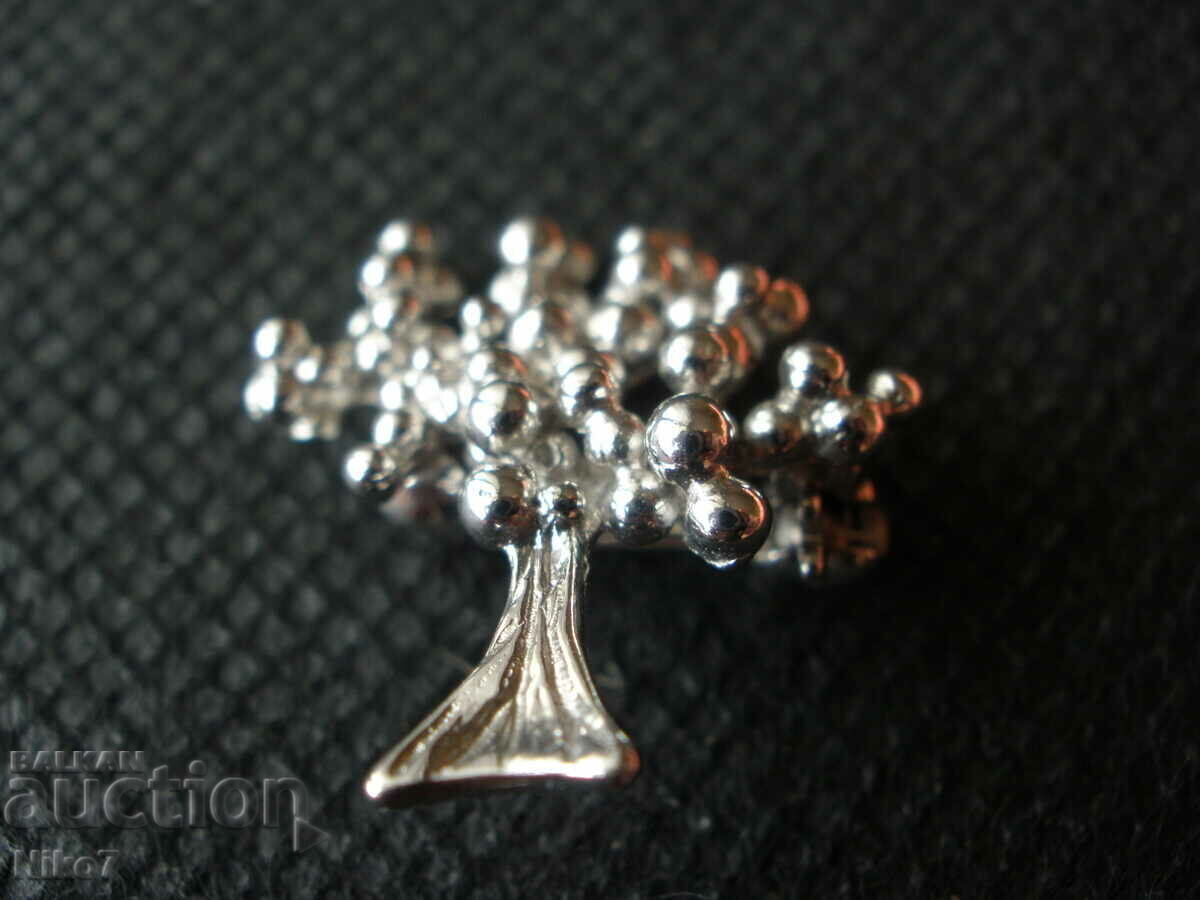 Vintage silver brooch - "The Tree of Life" - 6
