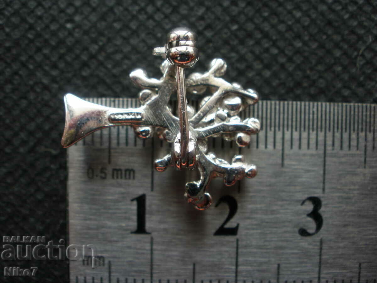 Vintage silver brooch - "The Tree of Life" - 7