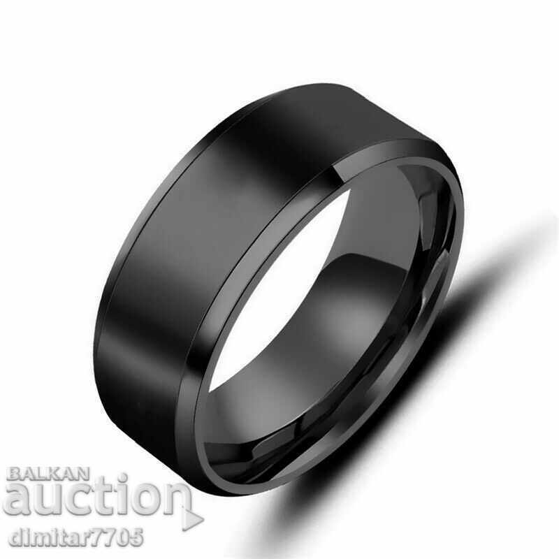 Titanium unisex 8mm ring