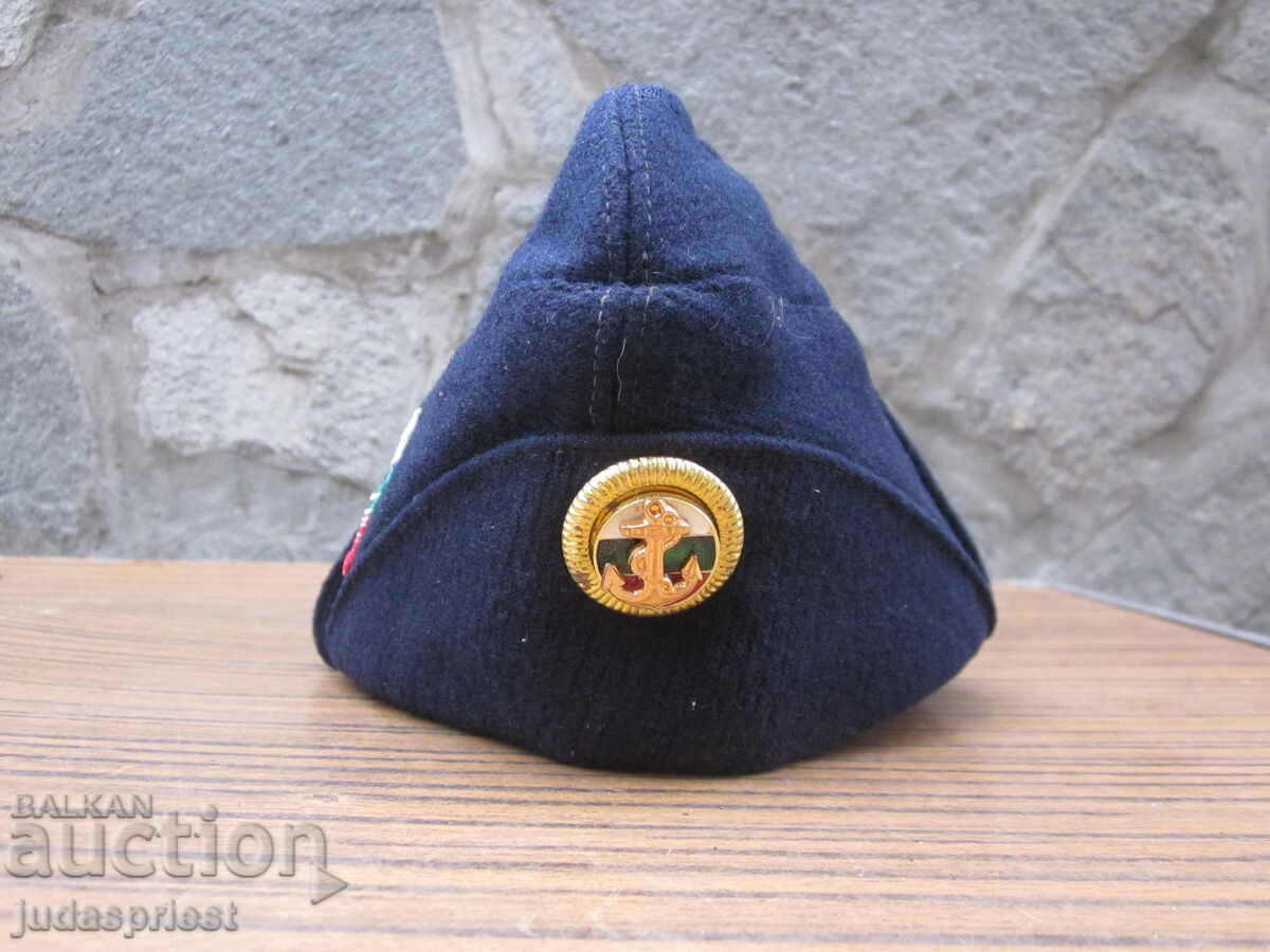 Bulgarian naval military winter woolen officer's cap cap - 6