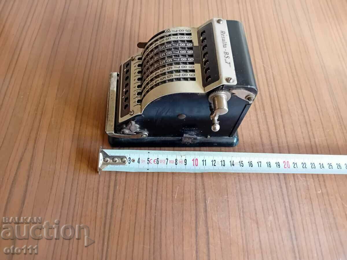 Auction  OLD GERMAN RESULTA CALCULATOR - BS7 - WW2