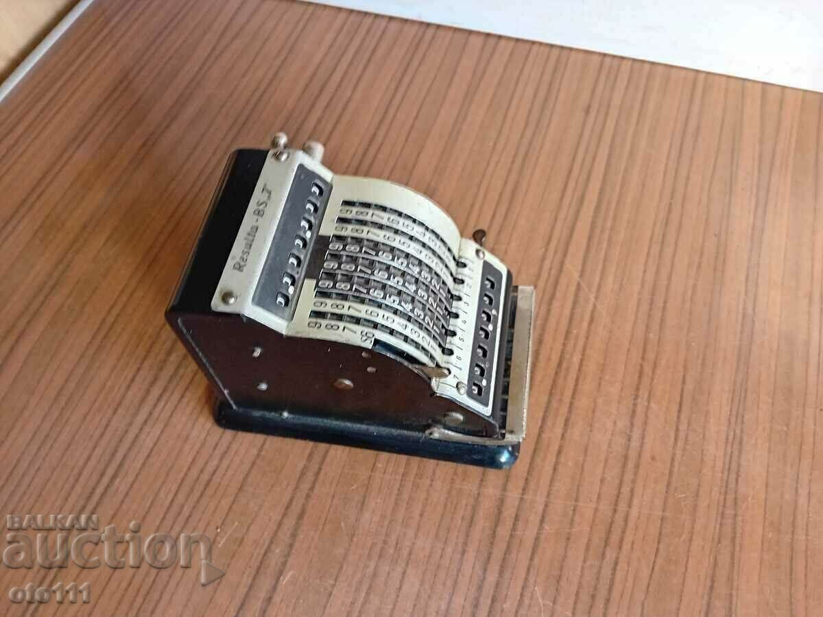 OLD GERMAN RESULTA CALCULATOR - BS7 - WW2 - 6