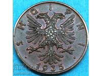 2 Kindar 1935 Albania Shqipni Roma Regele Zog ! bronz- calitate