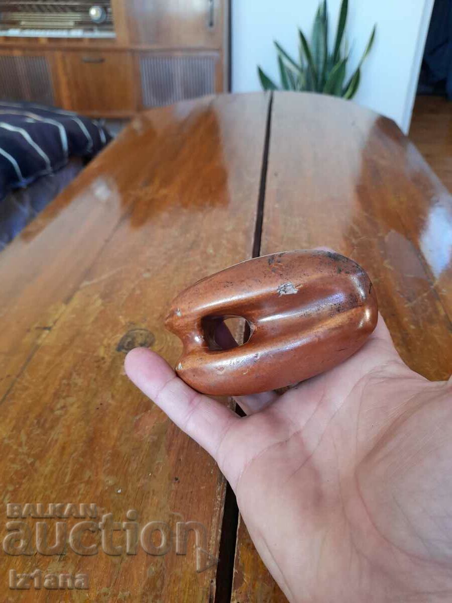 Auction  Old porcelain antenna insulator