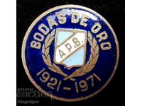 Rare Soccer Badge-Argentina-First Soccer Title-1921