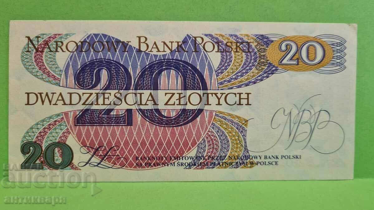 20 PLN Poland UNC 1982- 79 with price 3.00 BGN | € 1.53 20 PLN Poland UNC 1982- 79 with price 3.00 BGN | € 1.53
