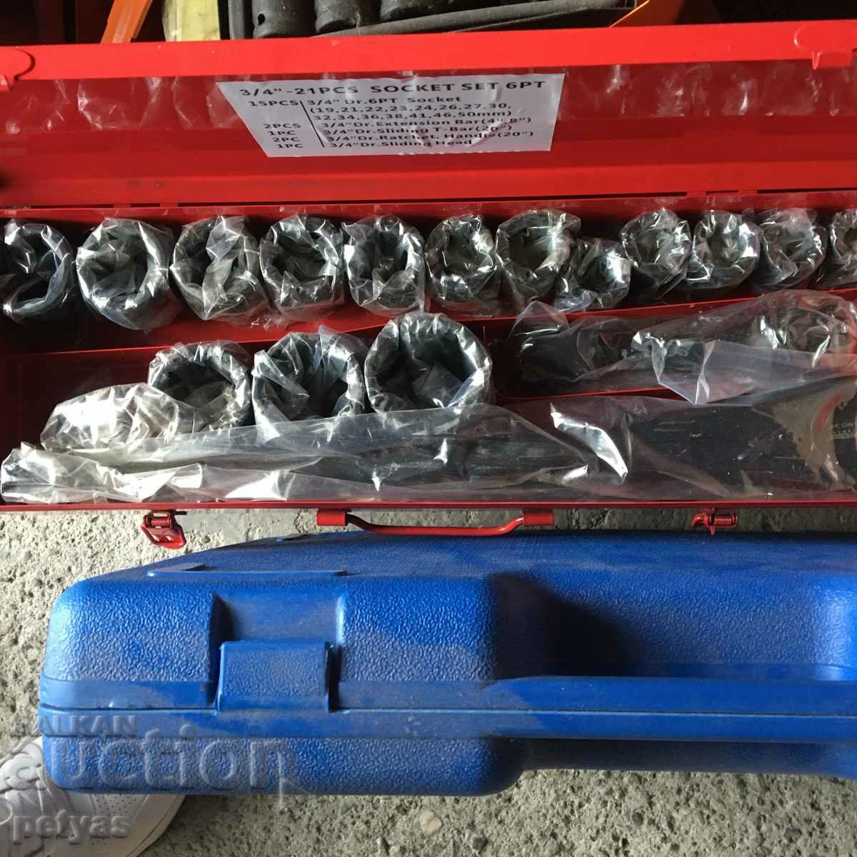 Auction  Truck Gedore 21 parts 3/4'' 21-50mm, STAHLMEYER Gedore