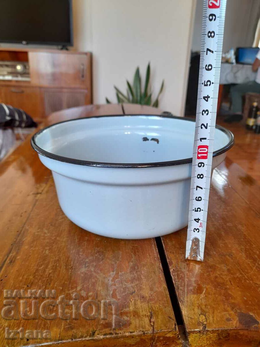 Old enameled strainer, colander - 5 Old enameled strainer, colander - 5