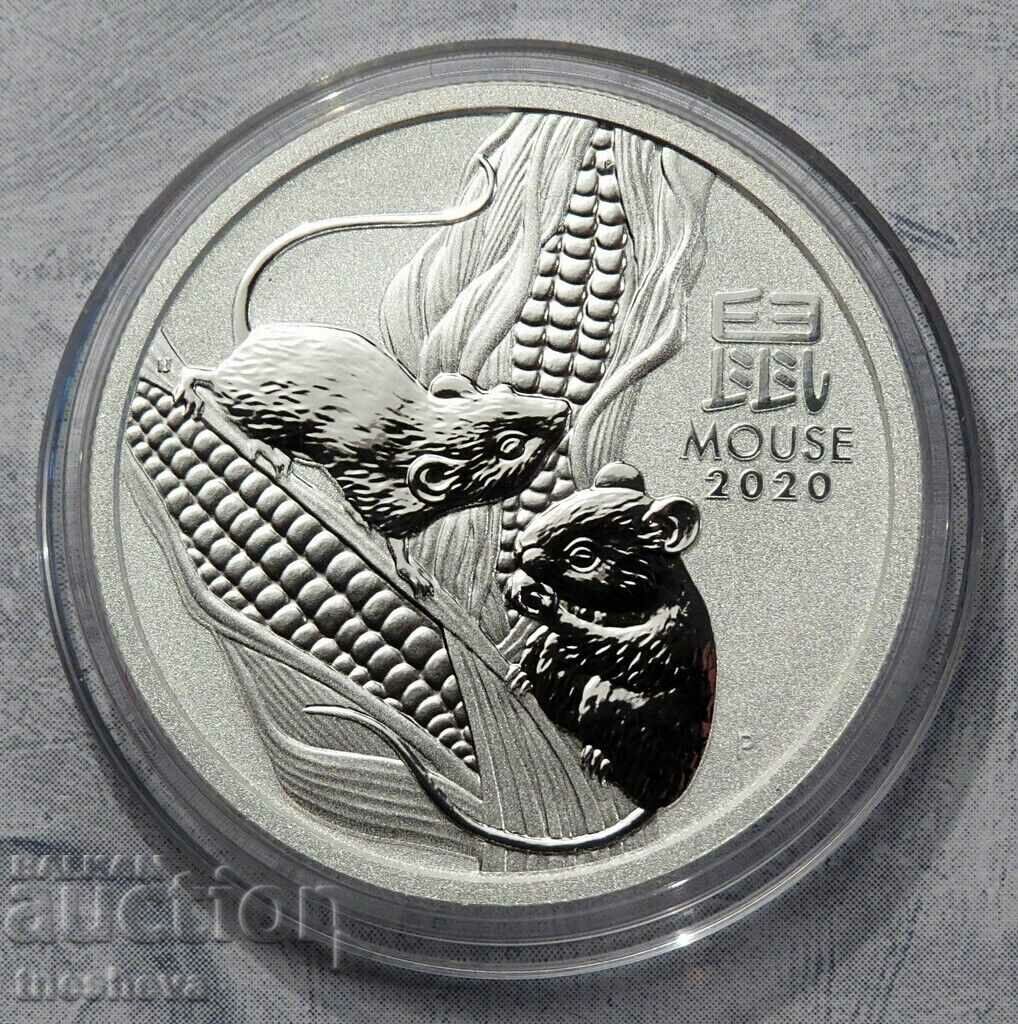 1/2 oz -2020 SILVER AUSTRALIA Year of the Mouse III ΣΕΙΡΑ