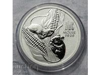 1/2 oz -2020 SILVER AUSTRALIA Year of the Mouse III SERIES