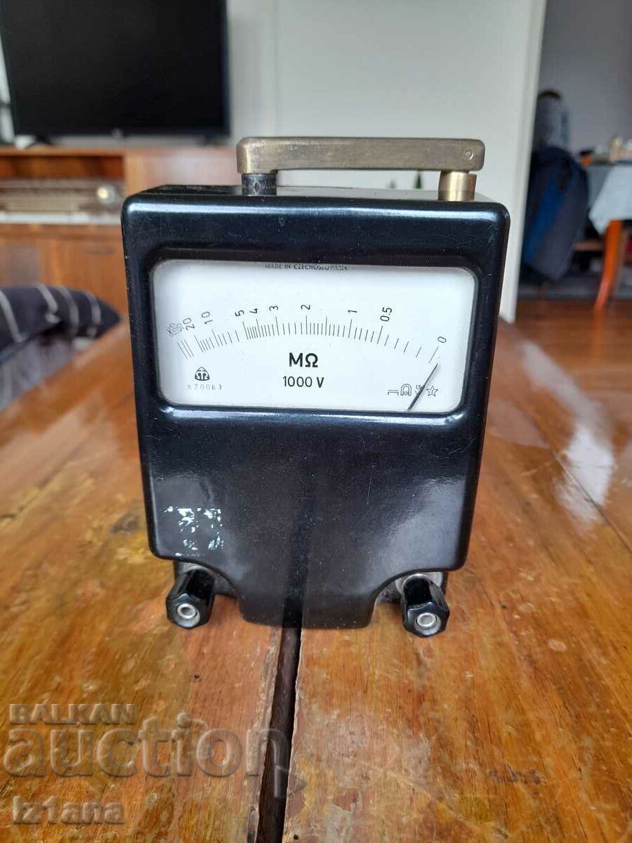 Old Mega Ohm Meter with price 140.00 BGN | € 71.58 Old Mega Ohm Meter with price 140.00 BGN | € 71.58